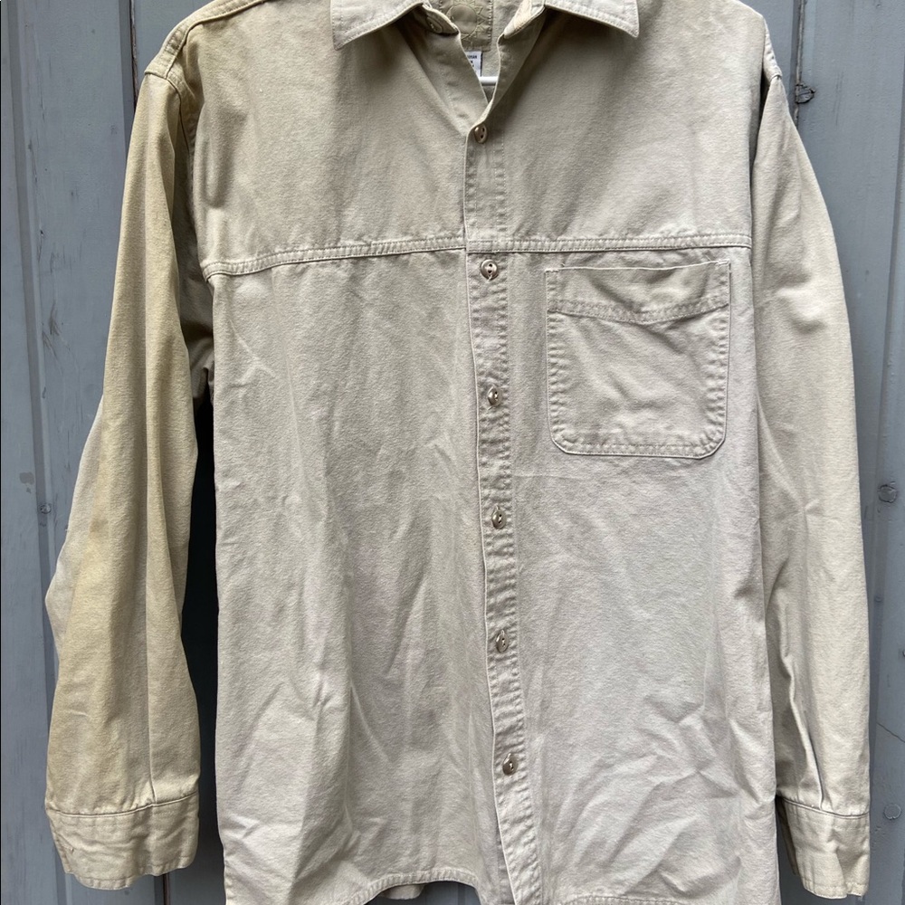 Light Tan work Button Down